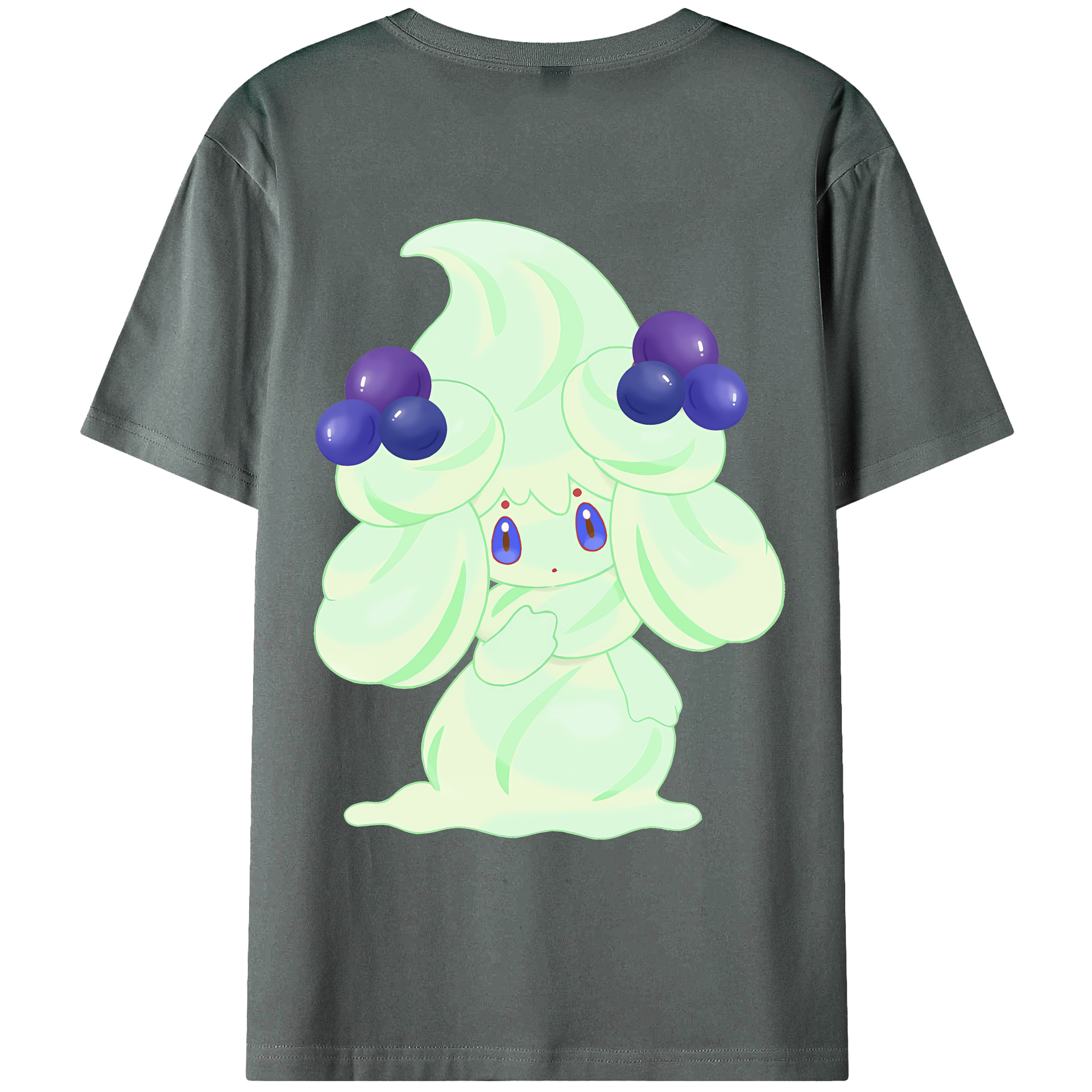 （画像用） ポケットモンスター Pokémon 綿100％ メンズ半袖Tシャツ（バックプリント） 通気性